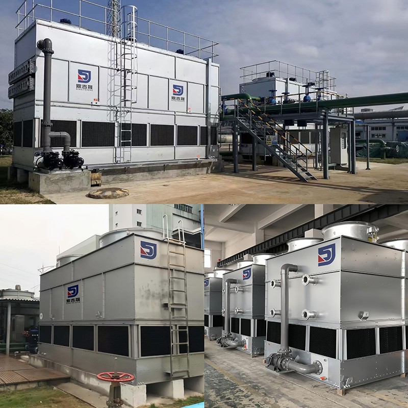 Counter flow closed cooling tower